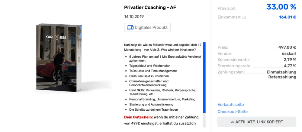 Partnerprogramm von Karl Ess