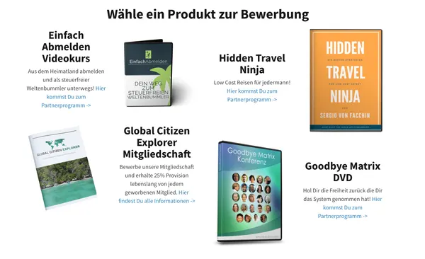 Partnerprogramm von goodbyematrix