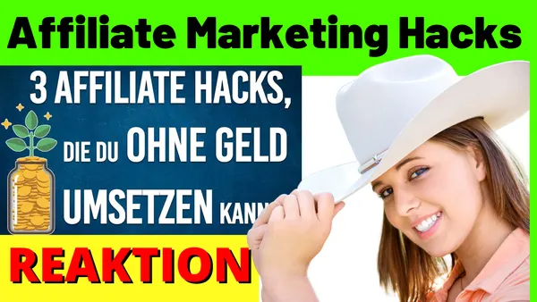 Affiliate Marketing Hacks – OHNE GELD – Affiliate Marketing deutsch 2020